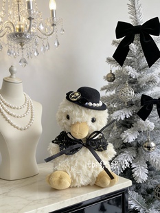 jellycat15cm甜美鸭娃衣可爱小香风披肩little系列送朋友生日礼物