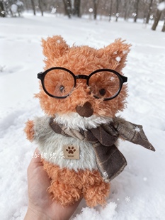 jellycat18cm小狐狸娃衣秋冬款围巾毛衣套装little系列送朋友礼物