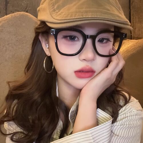 银色素圈大圆环耳圈耳环女2024新款网感耳饰夸张显脸小配饰圆脸