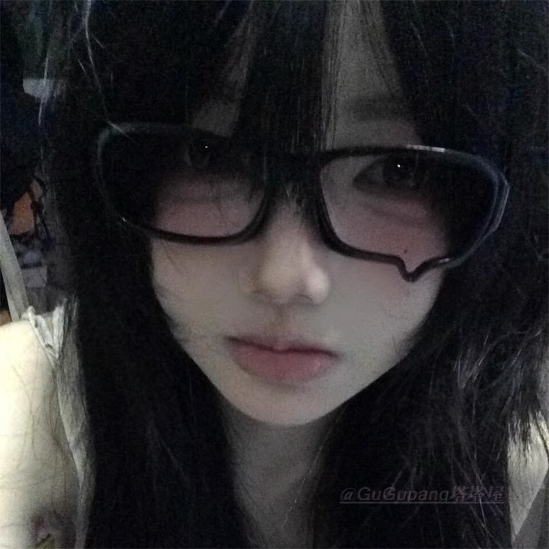 二次元哭哭眼镜框y2k辣妹拍照眼镜装饰日系学院风cos动漫镜框配饰