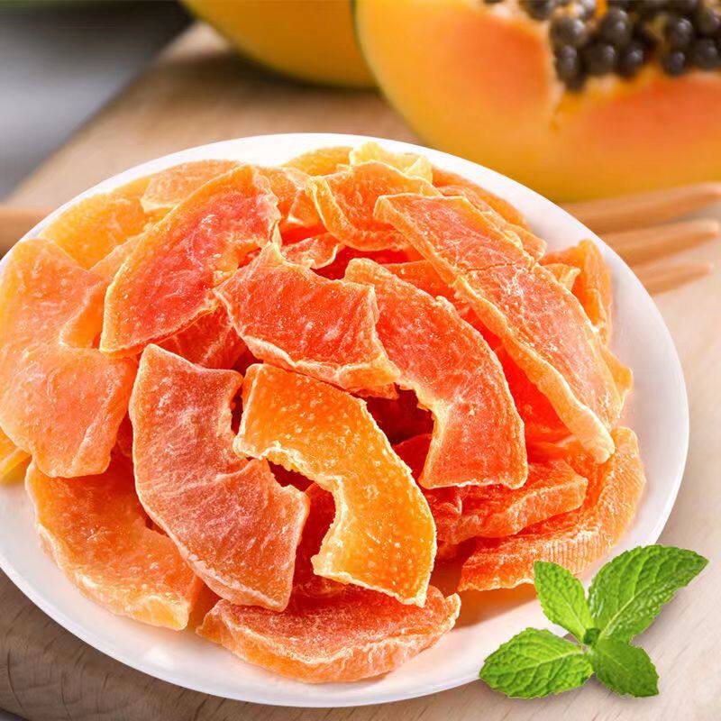 新货红心木瓜干500g木瓜片蜜饯果脯酸甜可口水果干木瓜零食批发