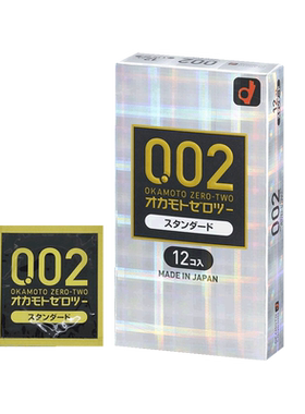 日本冈本OKAMOTO超薄002避孕套0.02非乳胶聚氨酯中大安全无味12只