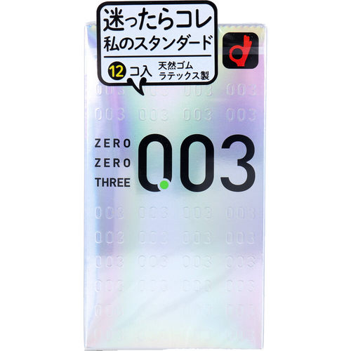 日本版冈本003白金中号12只避孕套