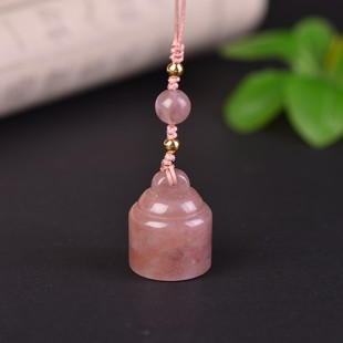 新疆金丝玉印章手机链定制玉石篆刻素面印章篆刻姓名私章免费刻字