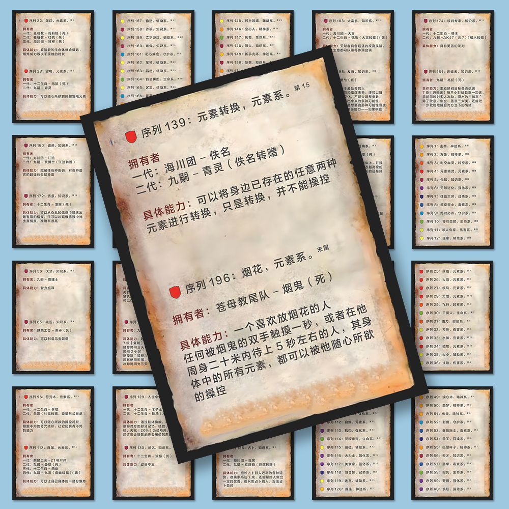 异兽迷城周边贴纸自粘防水贴画