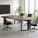 半圆会议桌长桌简约现代条桌椅组合小型会议室接待椭圆形洽谈桌子