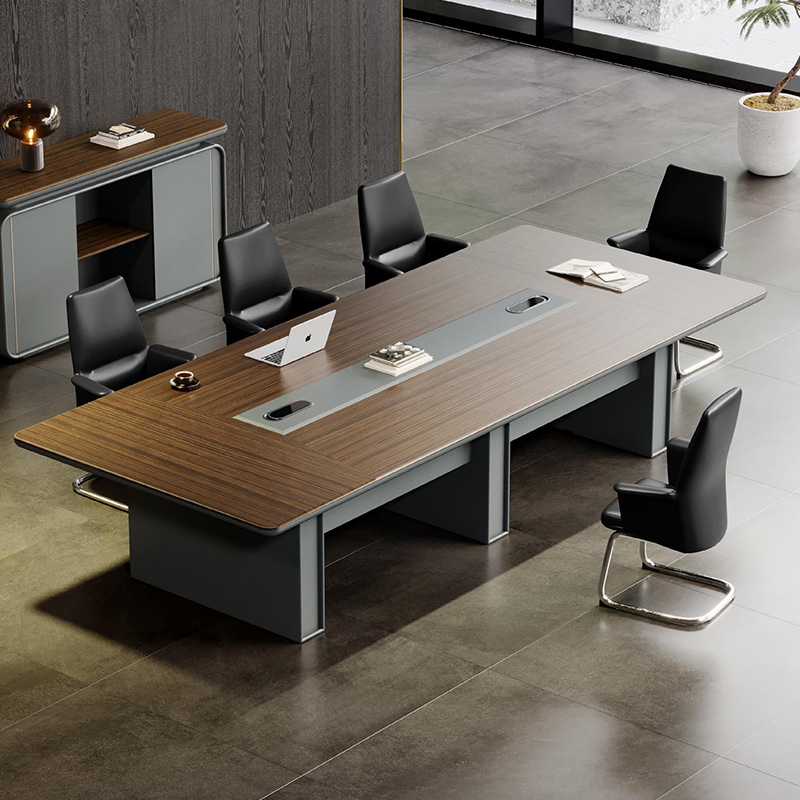 实木长桌会议简约现代大型