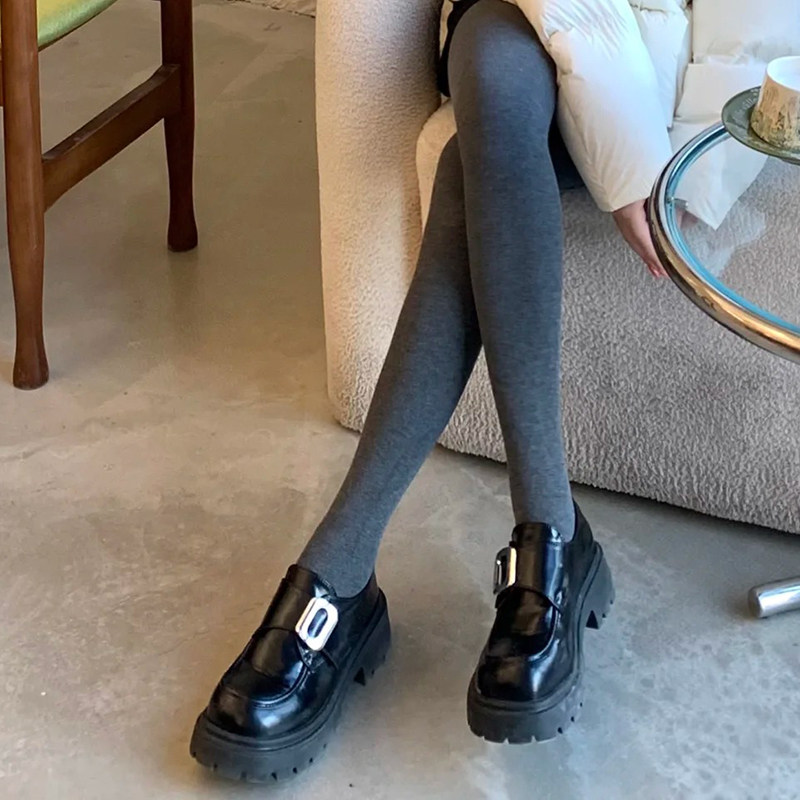 真皮学院风jk制服小皮鞋2026春季新款英伦厚底增高一脚蹬乐福鞋女,女鞋,乐福鞋（豆豆鞋）,淘宝优惠券,粉丝福利购,淘宝优惠卷