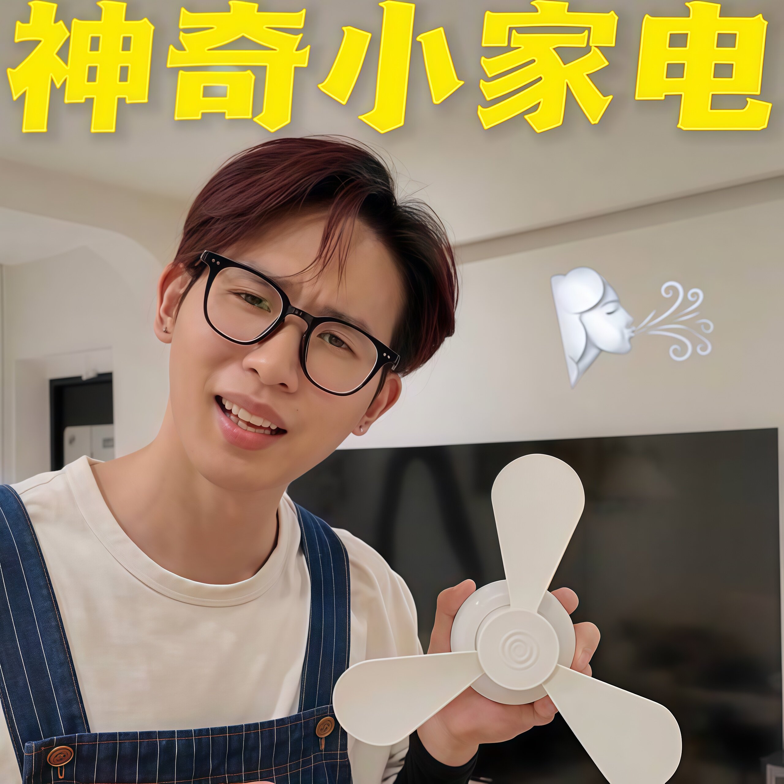 挂墙风扇免打孔壁挂式厕所厨房小