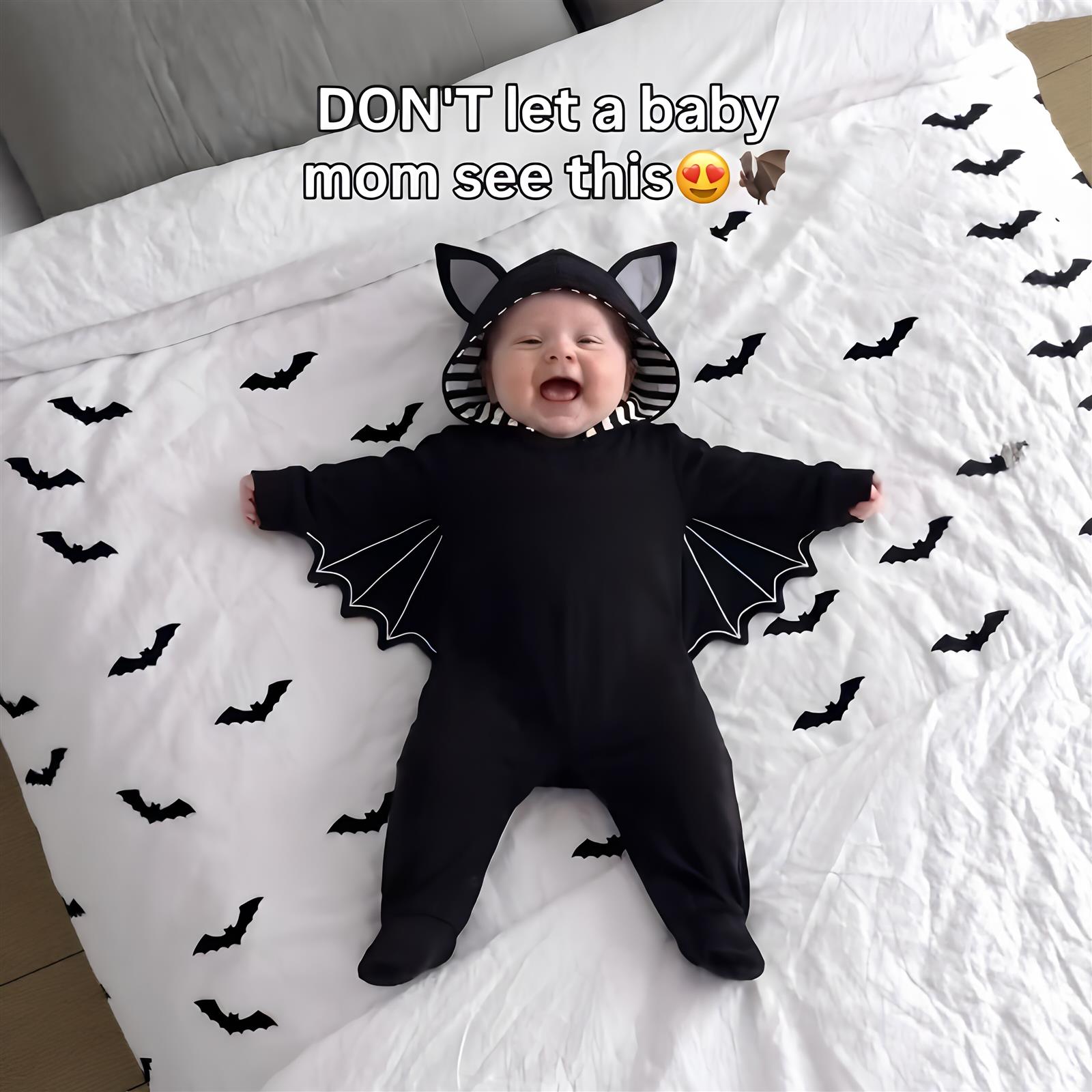 拍照cos服蝙蝠婴儿连体衣宝宝万