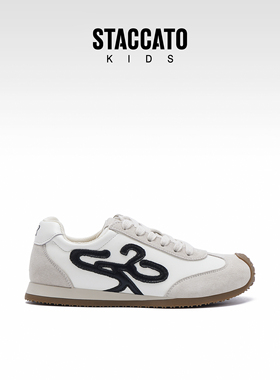 思加图童鞋秋季新款女童运动鞋时尚休闲阿甘鞋儿童德训鞋S53019