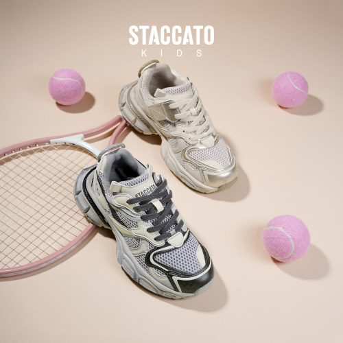 Staccatokids思加图童鞋加绒厚底老爹鞋男女童炸街运动鞋休闲鞋