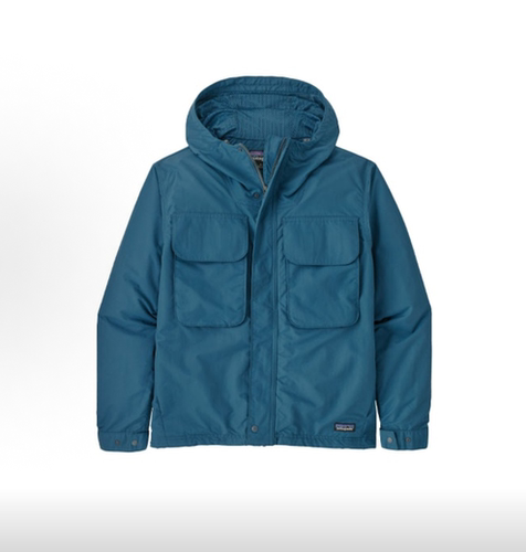 巴塔哥尼亚 Isthmus Utility Jacket 纯色连帽拉链多口袋工装夹克