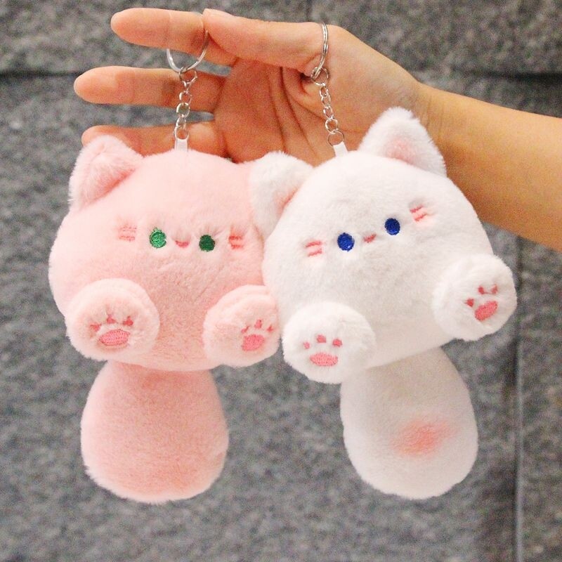 可爱猫咪钥匙扣儿童书包挂件毛绒玩具女生包包挂饰小玩偶娃送闺蜜