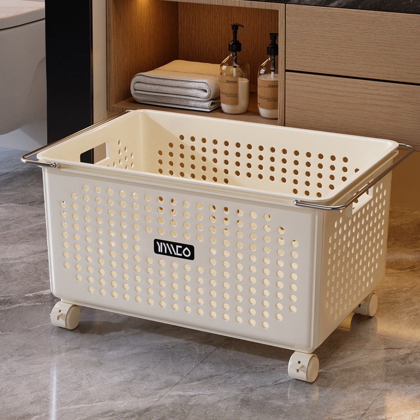 柜下脏衣服收纳筐脏衣篮家用卫生间浴室篮子神器推车大容量洗衣篮