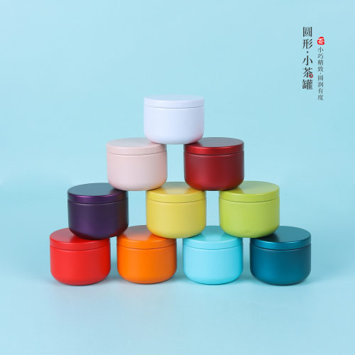 简约迷你随身金属茶叶罐小号旅行密封小茶罐铁盒便携式通用茶叶盒