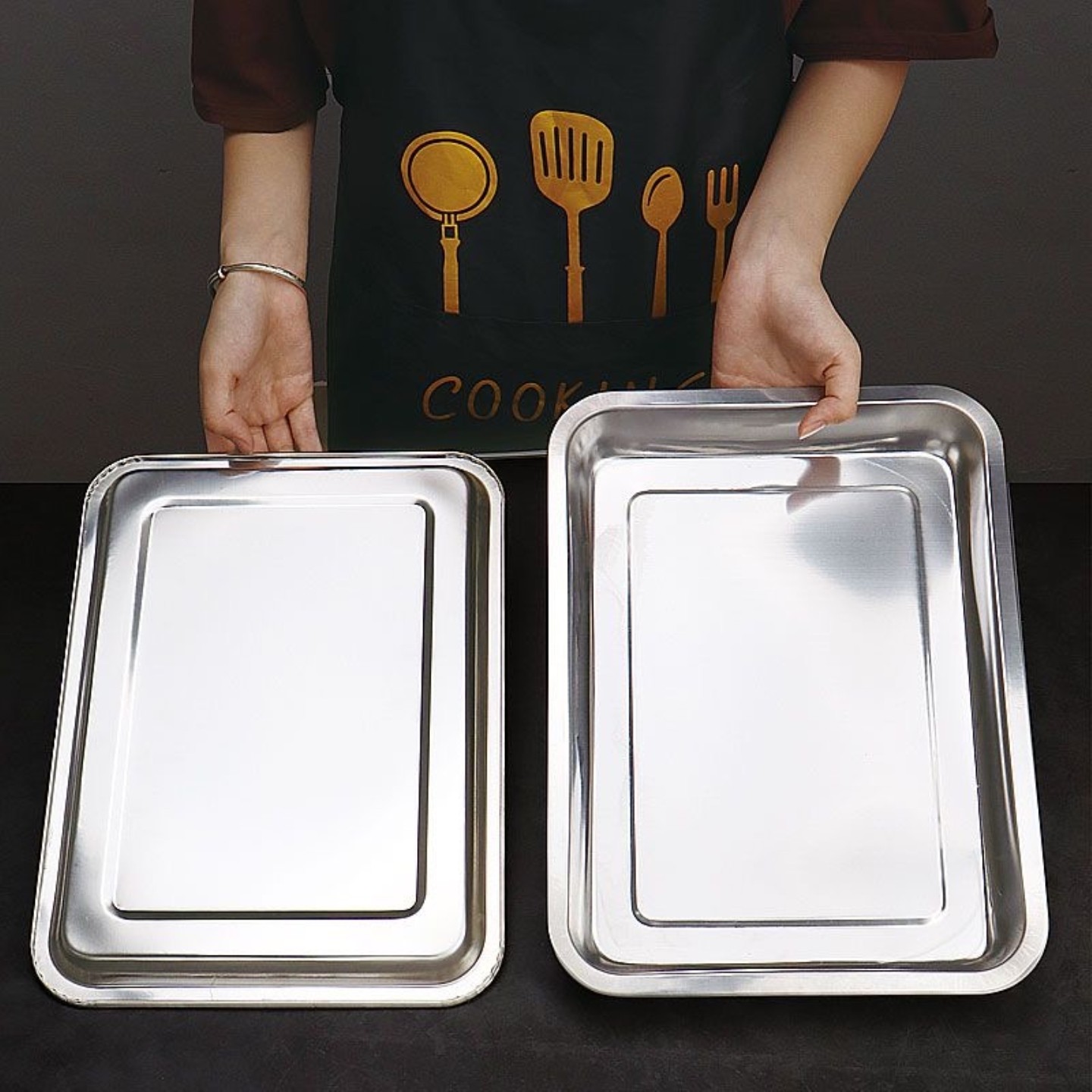超大方盘不锈钢盘子长方形蒸饭盘烧烤盘商用家用蒸饭餐盘菜盘托盘,餐饮具,餐用托盘,淘宝优惠券,粉丝福利购,淘宝优惠卷