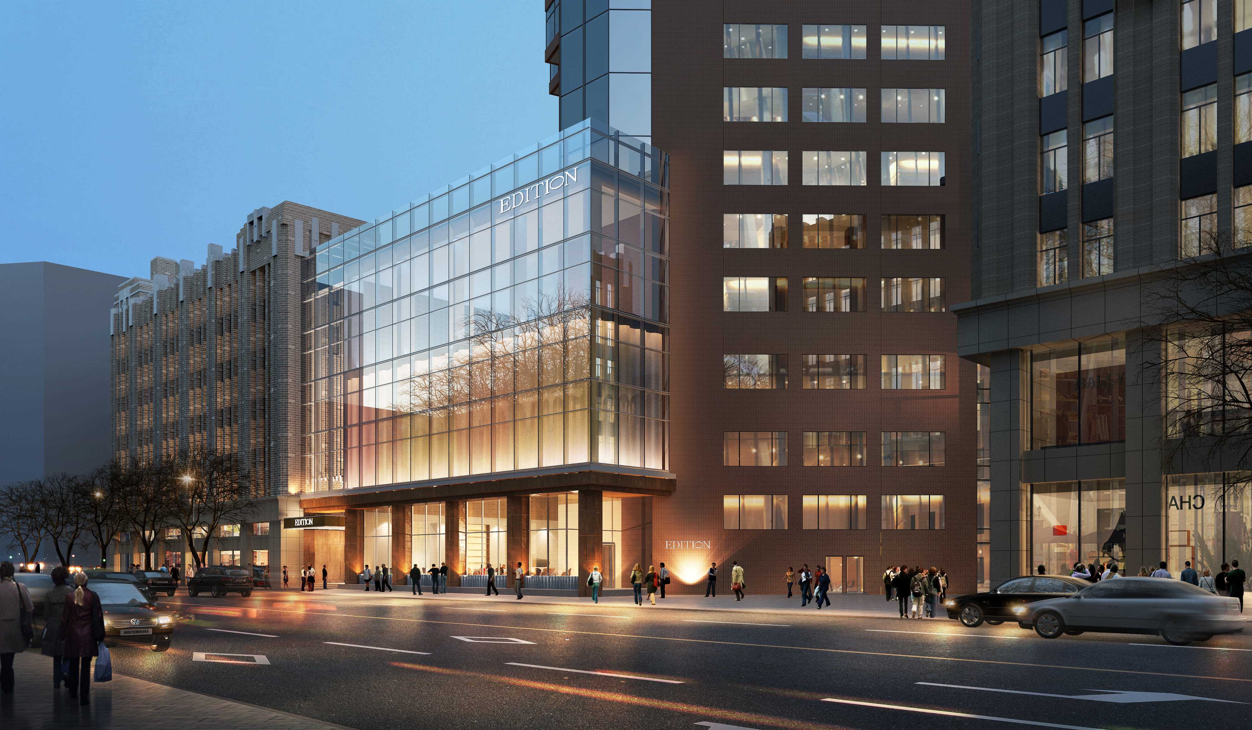 如恩设计上海艾迪逊酒店设计方案效果图cad施工图纸