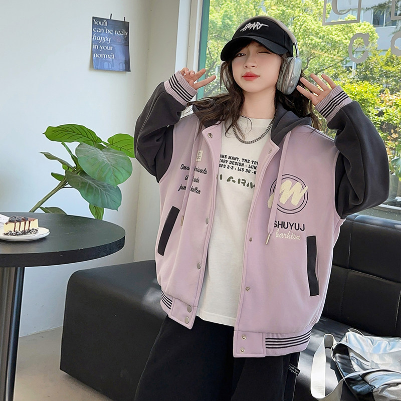 秋装外套女大童上衣帅气秋天潮童机车服韩版时尚夹克青少年百搭