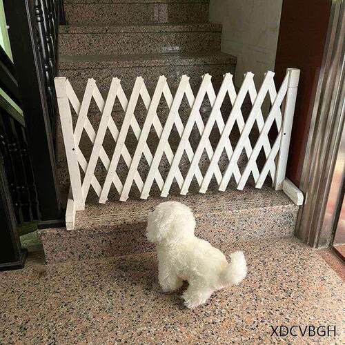 宠物围栏狗笼隔断拦狗栅栏阳台隔离门可伸缩栅栏门挡狗挡猫兔护栏