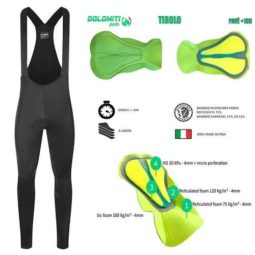 新品K-SNOW秋冬加绒骑行裤男款意大利dolomiti旗舰200密度5-15度