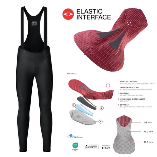 新品K-SNOW加绒骑行裤侧口袋款意大利双箭头200密度防泼水面料