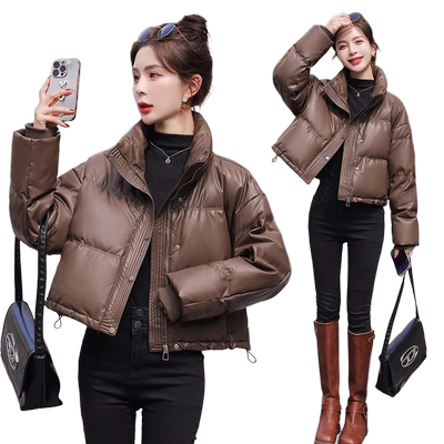 免洗短款羽绒棉服宽松