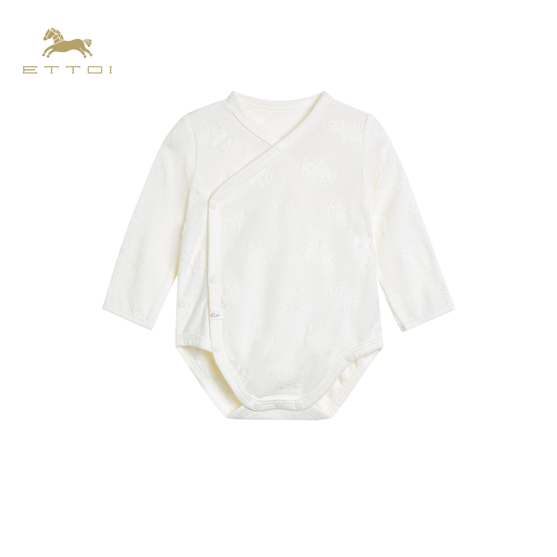 朗姿童装/ETTOI爱多娃长袖包屁衣婴儿秋季哈衣打底衣家居服爬服
