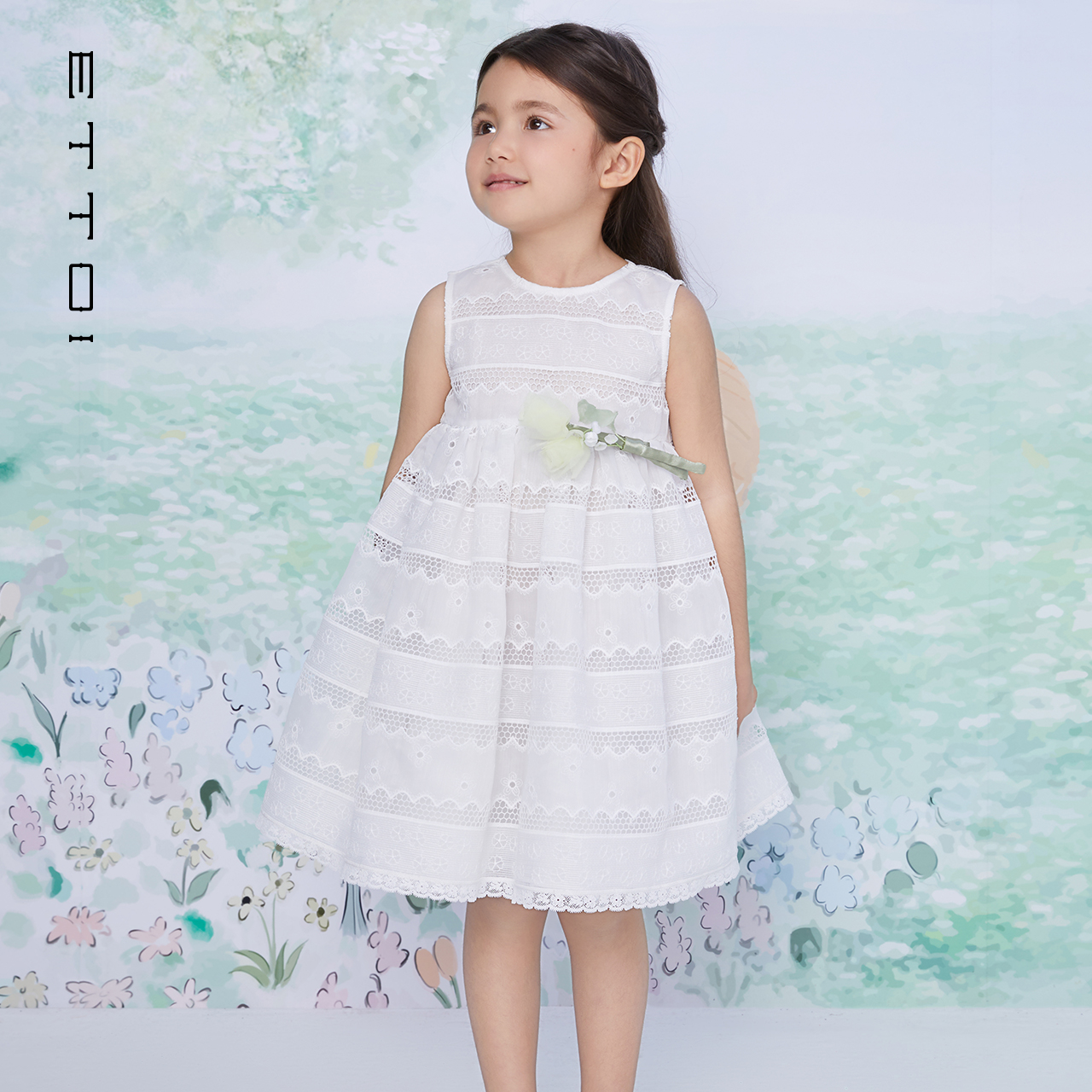 【朗姿集团】ETTOI爱多娃2025年夏季新款女童背心裙公主裙连衣裙