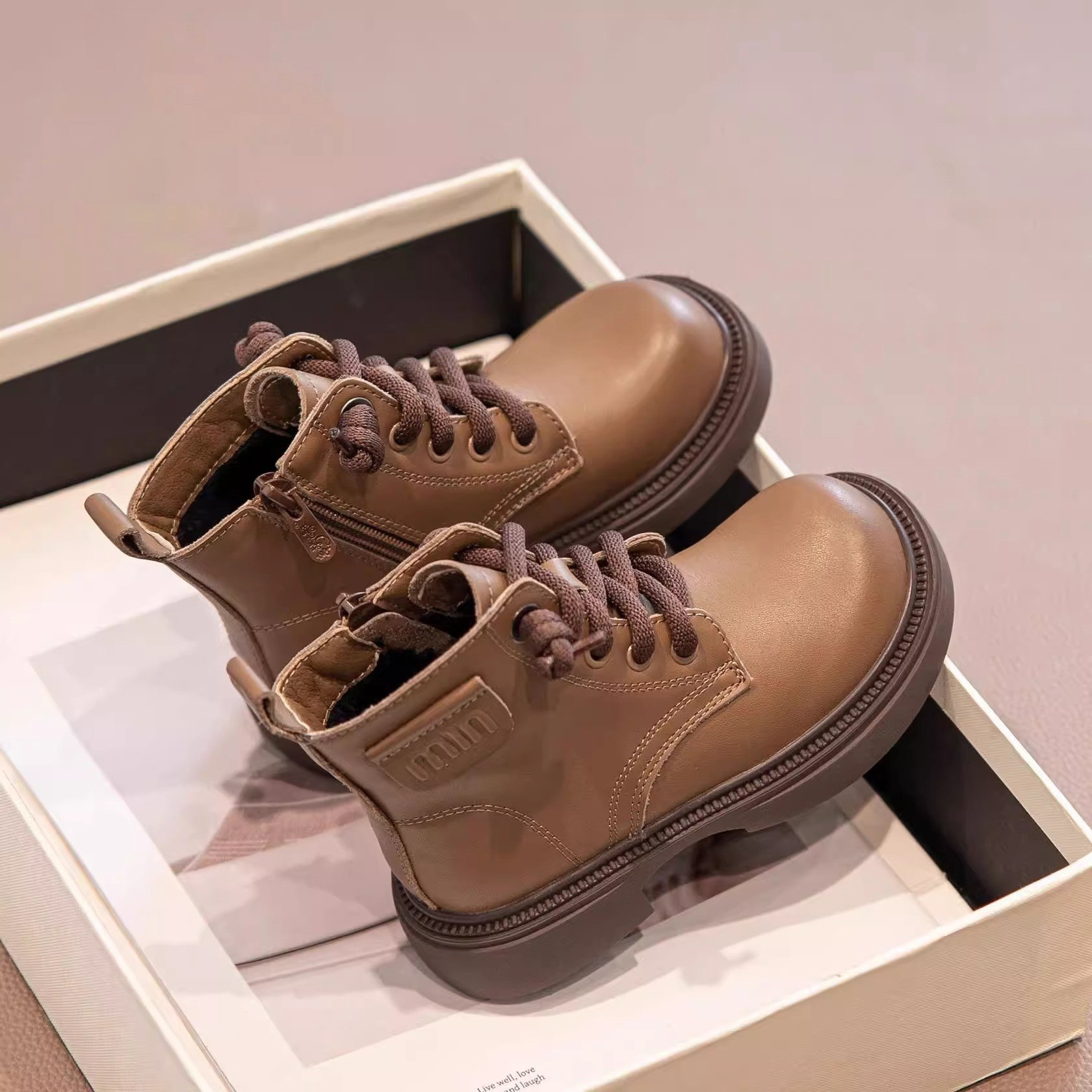 真皮儿童马丁靴2025秋冬新款男童短靴小童女童靴子宝宝加绒皮靴子,童鞋/婴儿鞋/亲子鞋,棉靴,淘宝优惠券,粉丝福利购,淘宝优惠卷