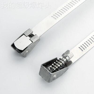 通用力304活扣不放箍锈钢扎带喉箍抱强加厚卡箍1管桥架速通夹讯水