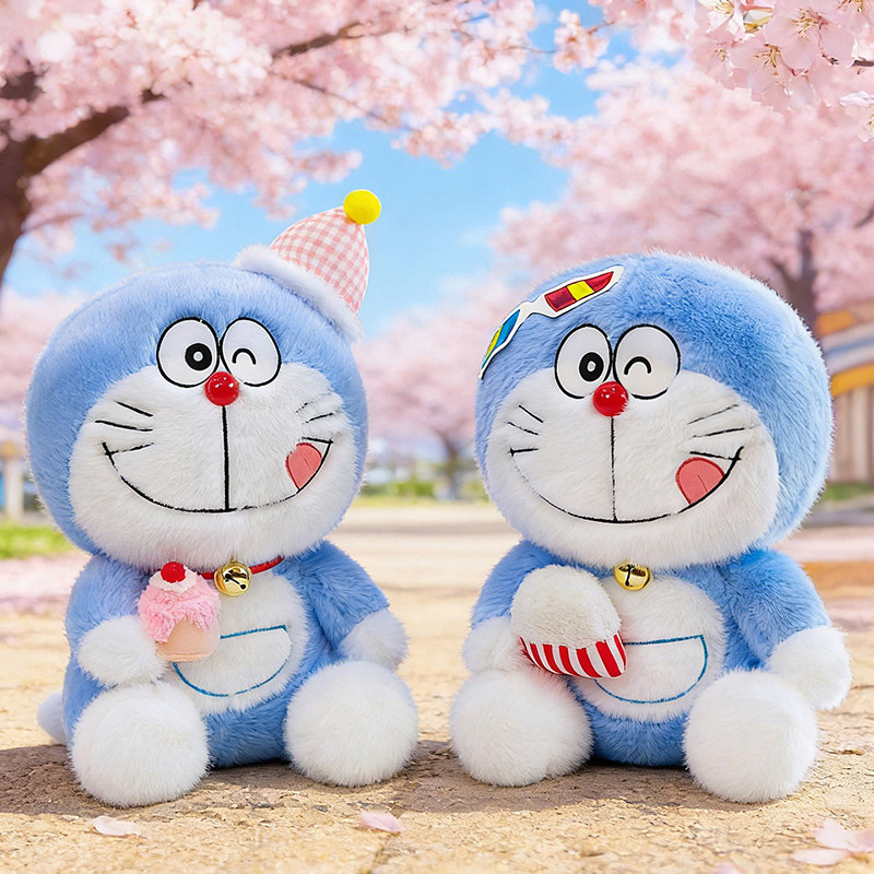 大号爆米花叮当猫公仔哆
