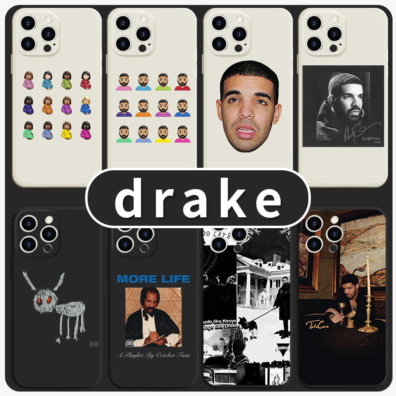 drake手机壳苹果14华为mate60专辑iPhone15promax小米13公鸭OPPO周边vivo说唱12欧美11嘻哈40美式30同款x适用