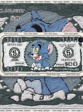 钞票猫和老鼠适用苹果xsmax手机壳xr/xs/x液态硅胶se2/3全包防摔iPhone8plus情侣7p新款6sp卡通6s创意保护套