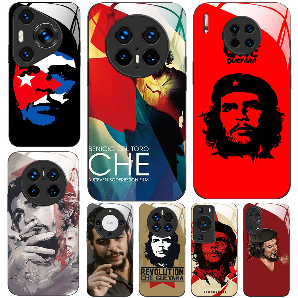 玻璃手机壳适用华为Mate70 60 20 30 40E 40 50 P30 P40 P50 P60 P70 PURA70Pro 切 格瓦拉