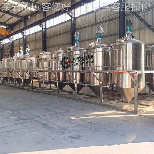 亚麻籽榨油流线设备 胡产苏麻油精炼水LTI机 生产加工紫油全套生