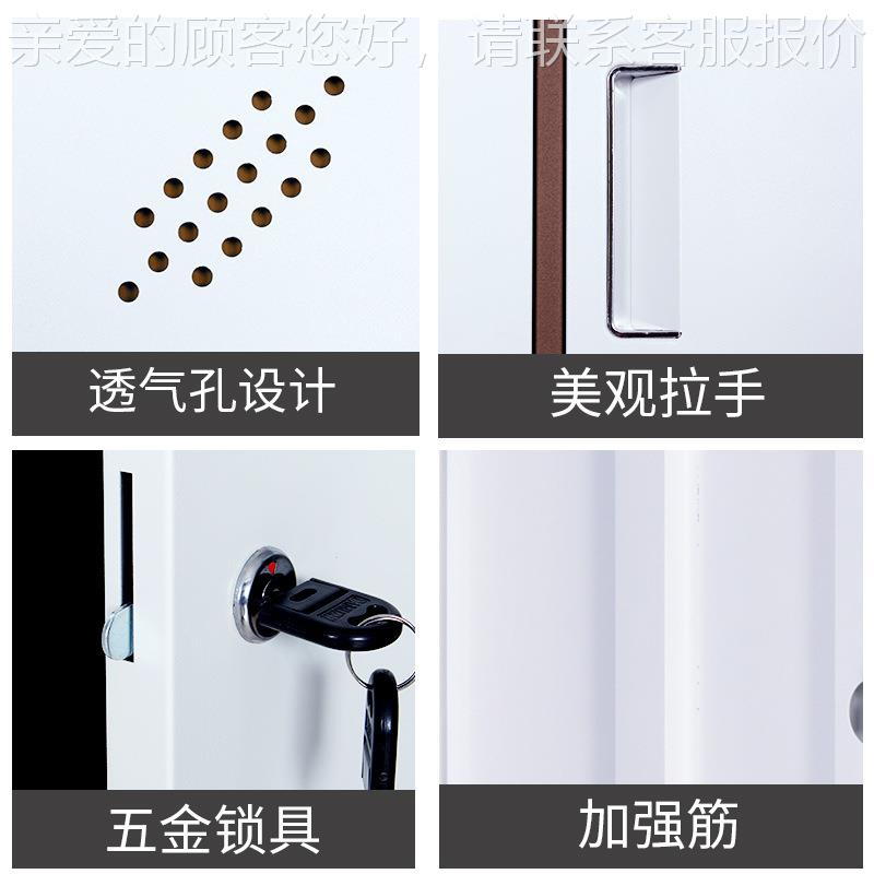 资厂家定制工窄边色文件柜钢制铁皮柜更衣柜员带锁储物套柜ZX-254