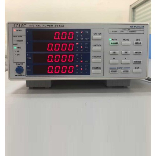 青智0.2级单相电参数测量仪8718C带谐波功率分析仪 电流40A功率计