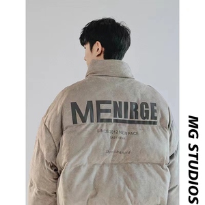 MY918-P125控158 抖音品 美式復古麂皮絨立領棉衣潮牌冬季外套圖片