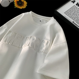 T258-特P25控39220克夏季麂皮钢印短袖T恤男，男装T恤，电商A058-1（原电商C417）