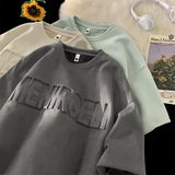 T258-特P25控39220克夏季麂皮钢印短袖T恤男，男装T恤，电商A058-1（原电商C417）