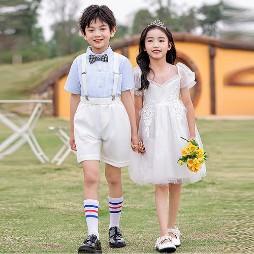 白蓓芙男女生公主蓬蓬裙合唱纯棉