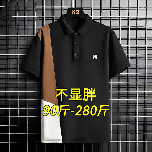 大码短袖polo衫男款夏季潮牌