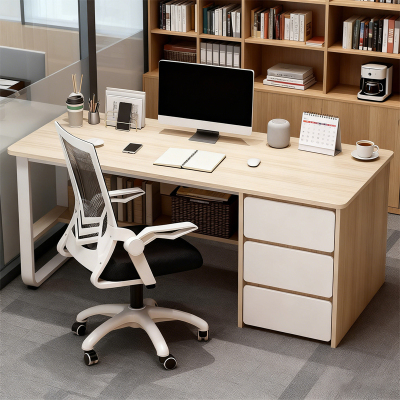 办公桌员工位简约现代办公室桌椅组合简易职员工作台家用电脑桌子