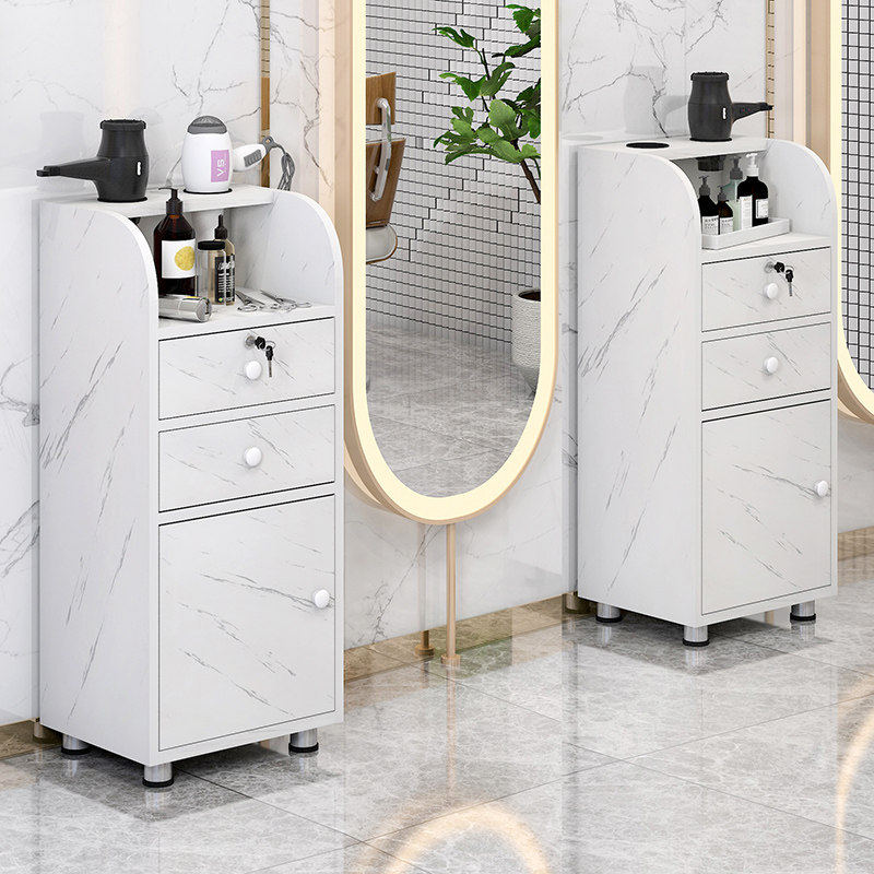 理发店工具柜美发店镜台剪发柜美容院小推车发廊专用吹风机置物架