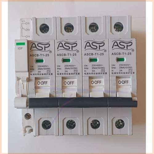 议价雷迅后备保护器ASCB-T1-25-4p分励脱扣器闲