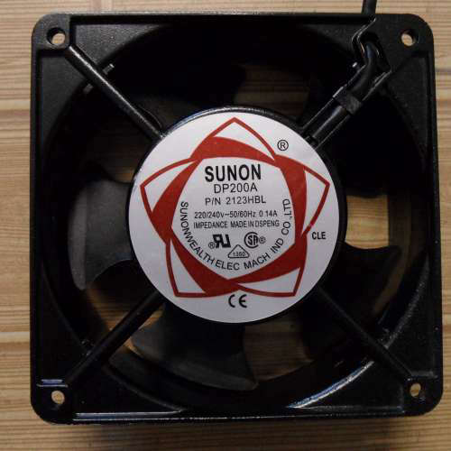 SUNON DP200A P/N 2123HBL 220V  0.14A 12CM 12038 机柜散热风扇