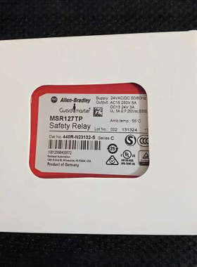AB罗克韦尔安全继电器MSR127TP 440R-N23132-S全新现货议价