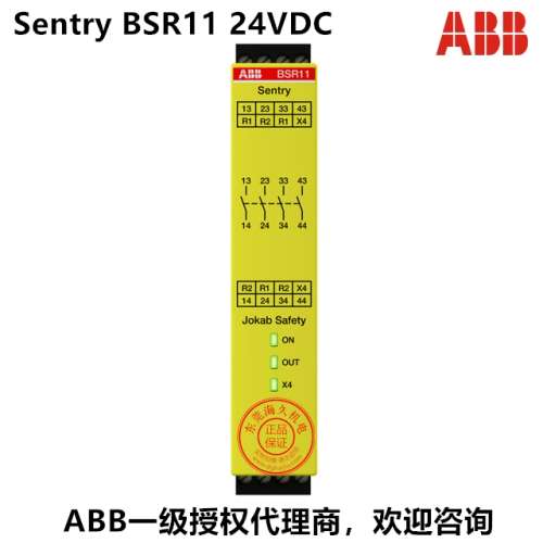 ABB安全继电器 Sentry BSR11 24VDC 2TLA010040R0200 德国进口