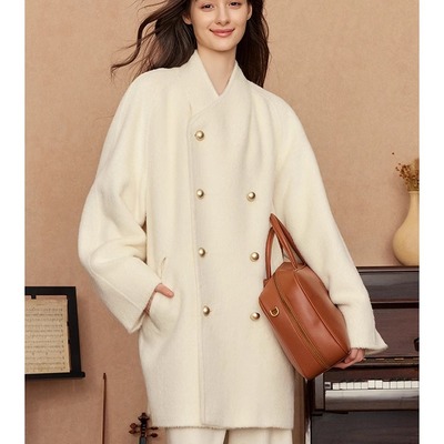 高级感超好看的苏力羊驼绒大衣